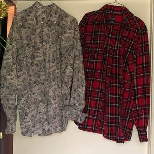 Men’s medium long sleeve button down